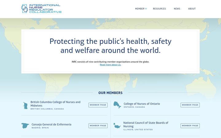 Screenshot of inrc.com