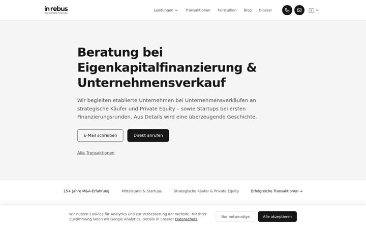 Screenshot of inrebus.de