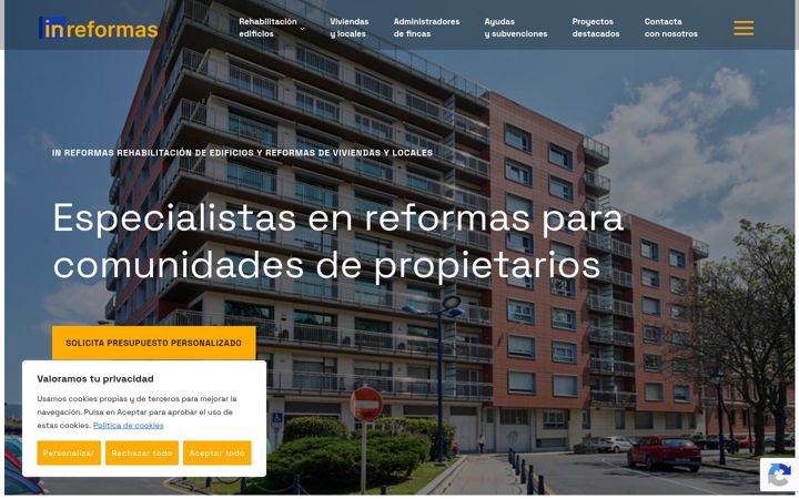Screenshot of inreformas.com