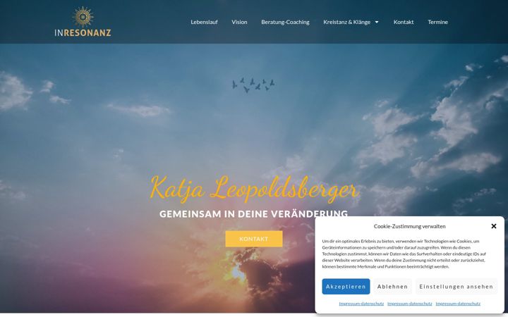 Screenshot of inresonanzsein.de