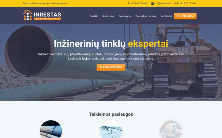 Posnetek zaslona inrestas.lt