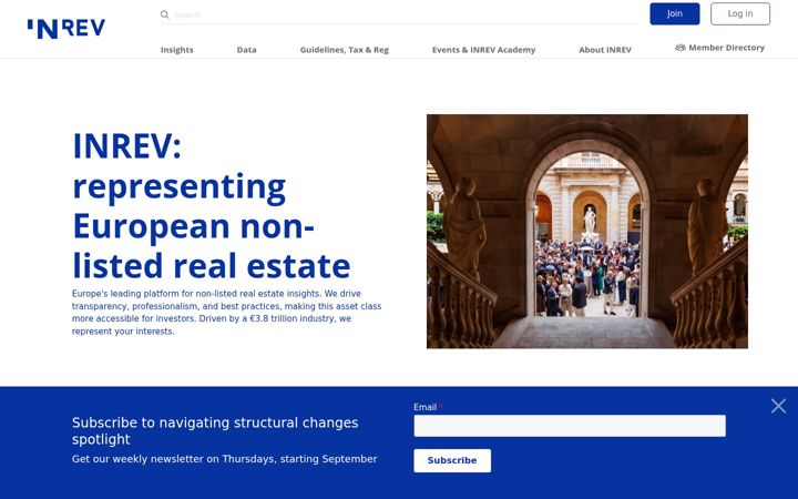 Screenshot of inrev.org