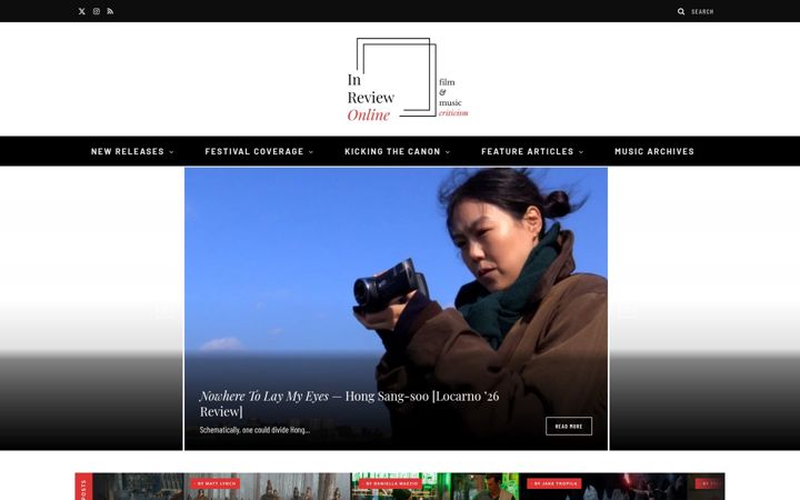Screenshot of inreviewonline.com