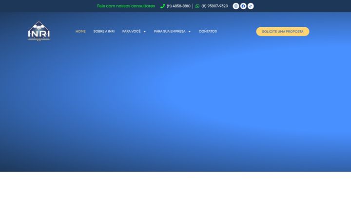 Screenshot of inricorretora.com.br