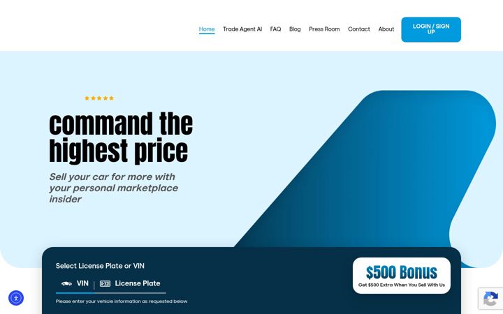 Screenshot of inride.com