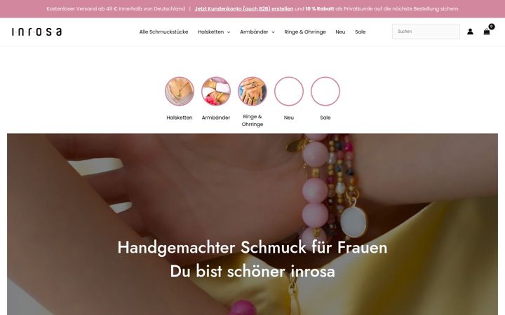 Screenshot of inrosa.de