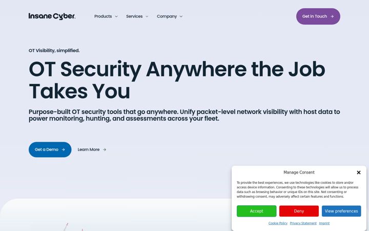 Screenshot of insanecyber.com