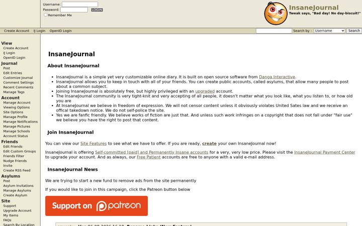 Ekrano kopija insanejournal.com