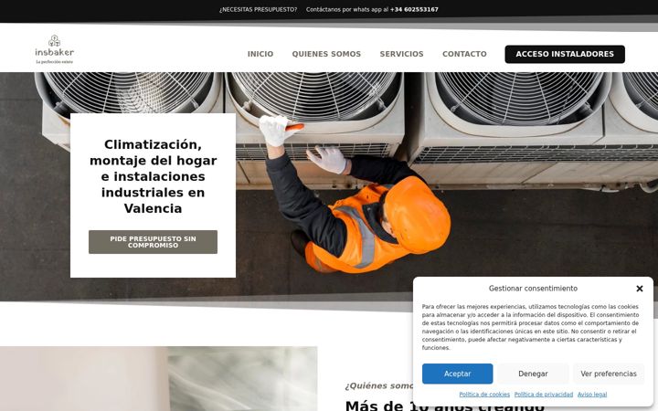 Screenshot of insbaker.com