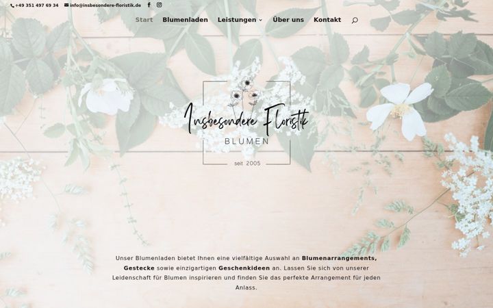 Screenshot of insbesondere-floristik.de