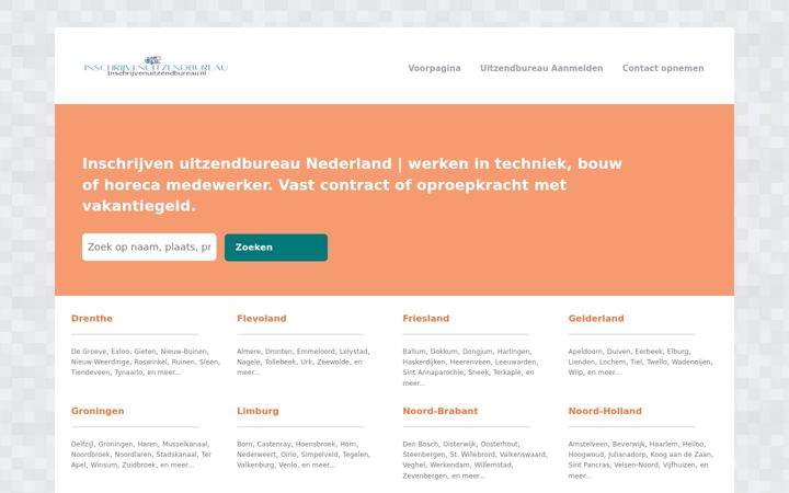 Screenshot of inschrijvenuitzendbureau.nl