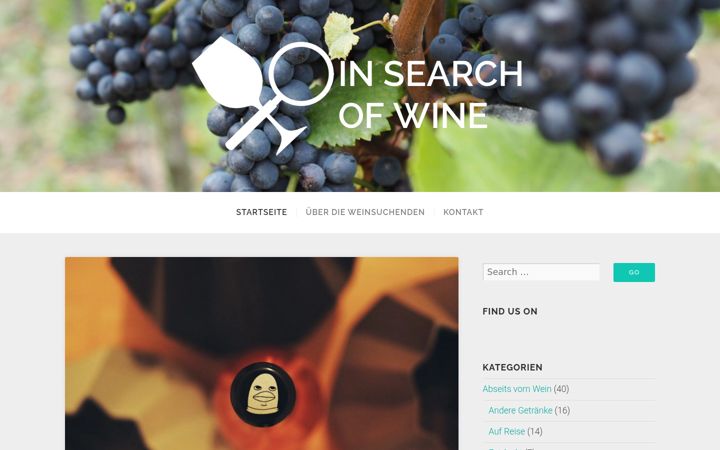Screenshot of insearchofwine.de