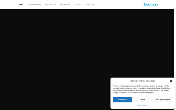 Screenshot of inseco.se