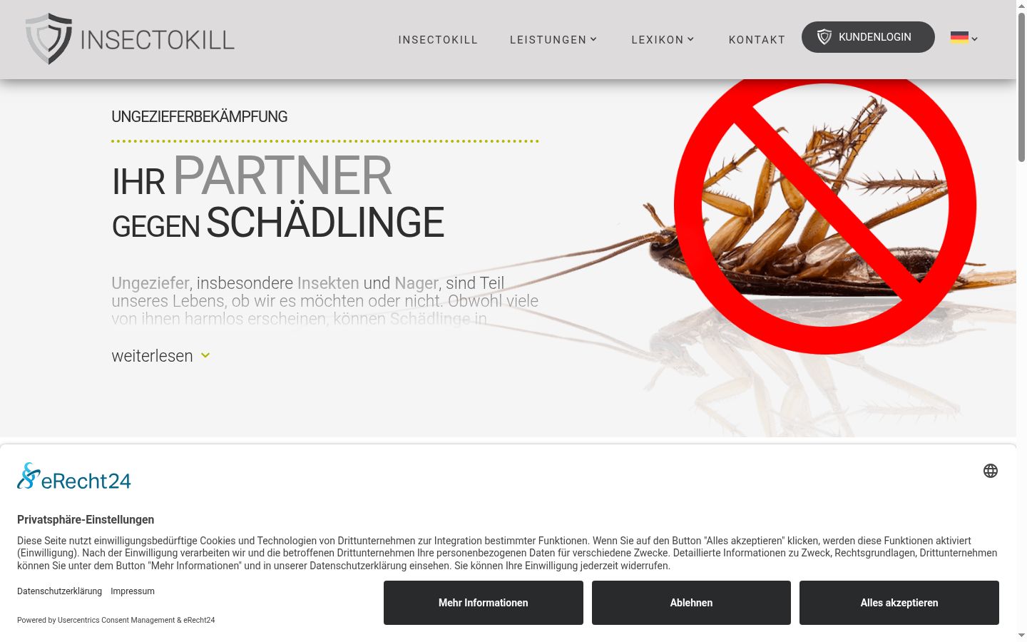 Screenshot tal-banner tal-kunsens muri qabel kwalunkwe interazzjoni