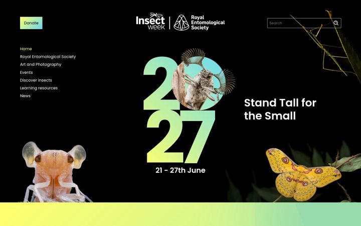 Screenshot of insectweek.org