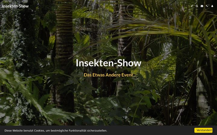 Screenshot of insekten-show.com
