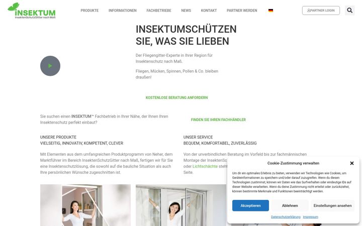 Screenshot of insektum.com
