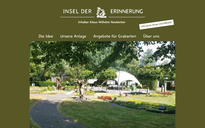 Screenshot of insel-der-erinnerung.de