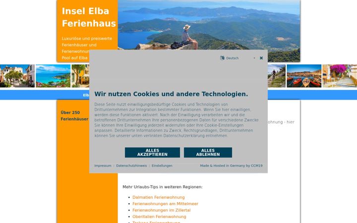 Screenshot of insel-elba-ferienhaus.com
