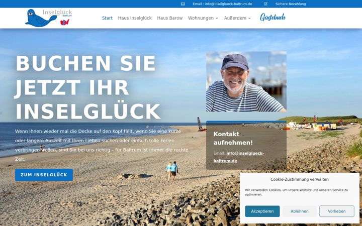 Screenshot of inselglueck-baltrum.de