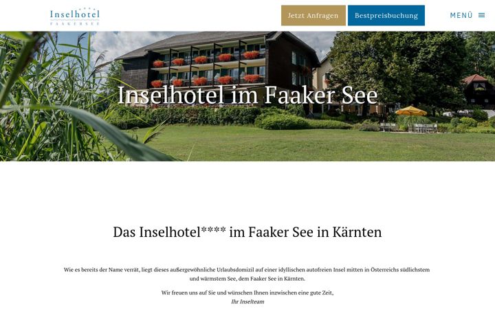 Screenshot of inselhotel.at