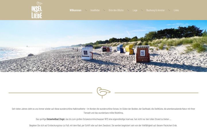 Screenshot of inselliebe-zingst.de