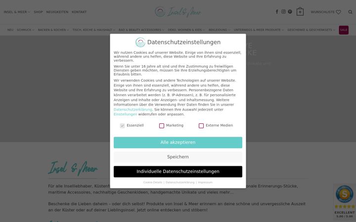 Screenshot of inselundmeer.de