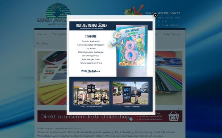 Screenshot of inselwerbestudio.de