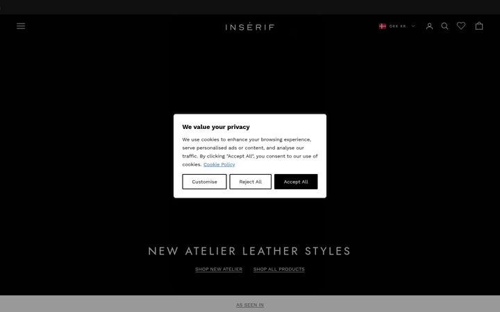 Screenshot of inserif.com