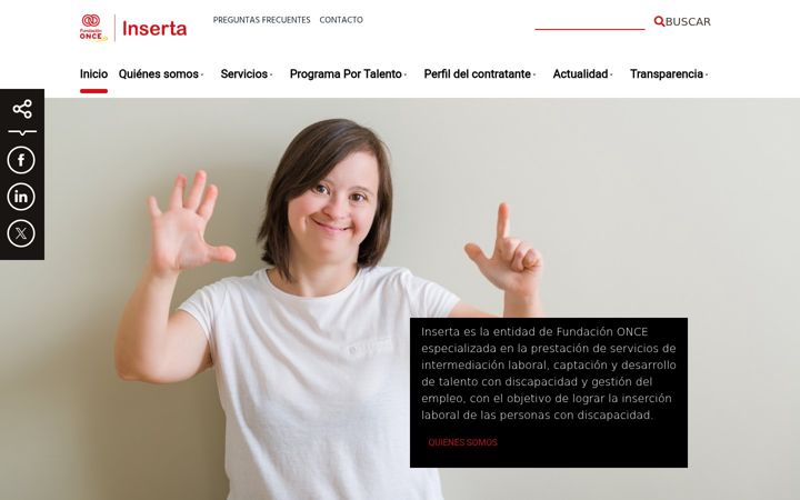 Screenshot of insertaempleo.es