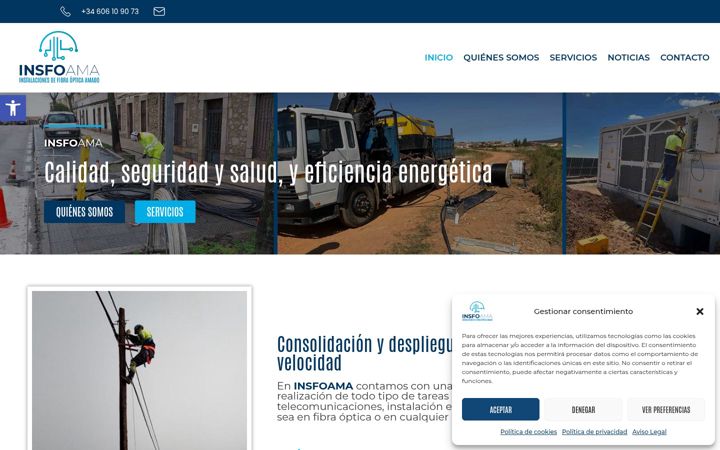 Screenshot of insfoama.com