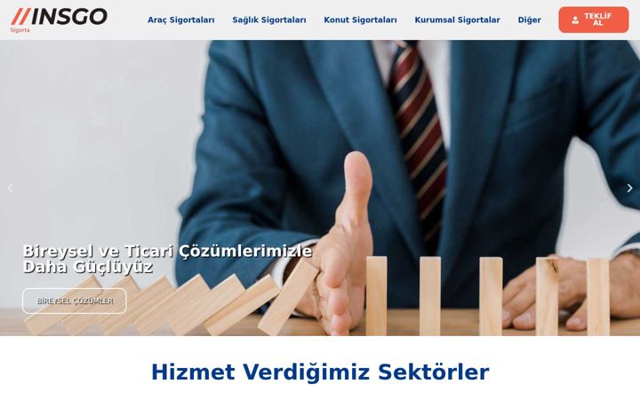 Screenshot of insgosigorta.com