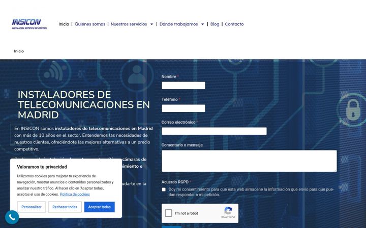 Screenshot of insicon.es