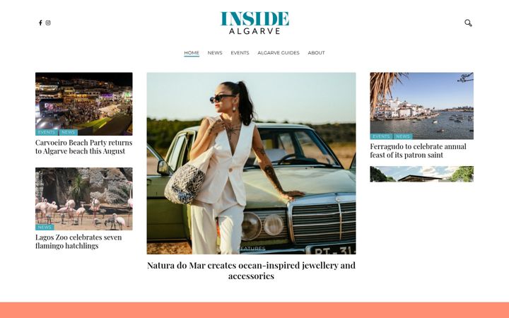 Screenshot of inside-algarve.com