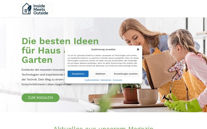 Screenshot of inside-meets-outside.com