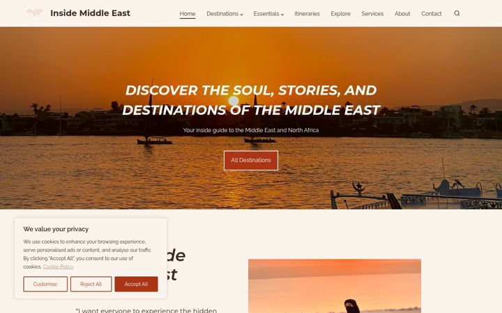 Screenshot of inside-middleeast.com