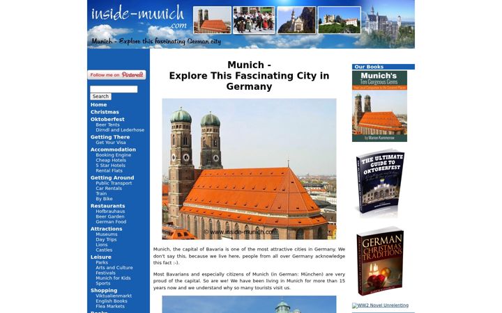 Screenshot of inside-munich.com