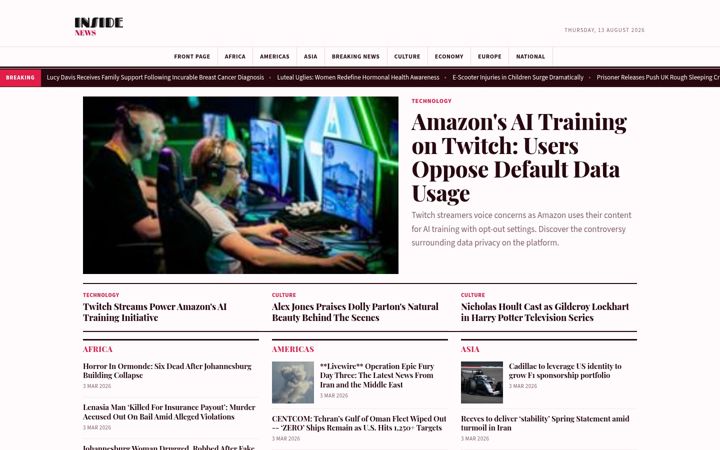 Screenshot of inside-news.uk