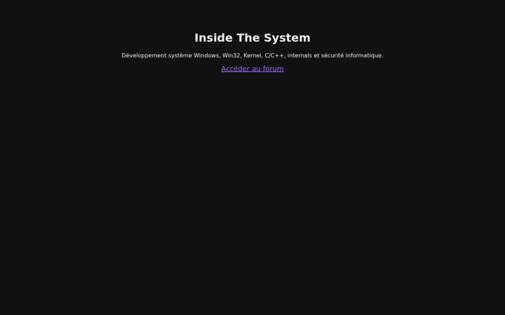 Screenshot of inside-the-system.com