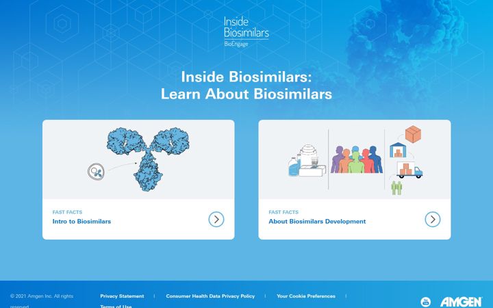 Screenshot of insidebiosimilars.com