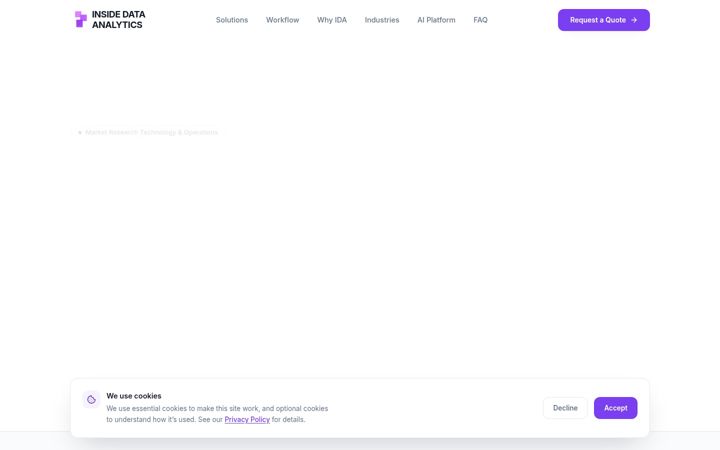 Screenshot of insidedataanalytics.com