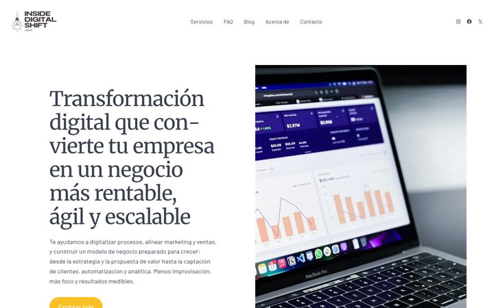 Screenshot of insidedigitalshift.com
