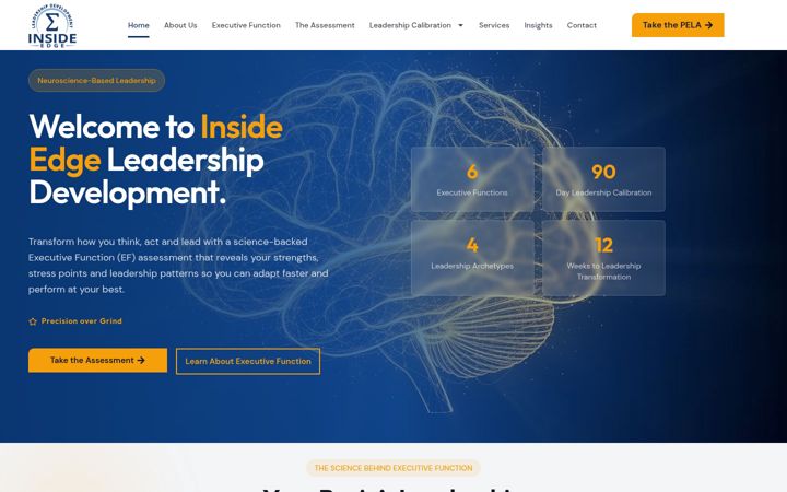 Screenshot of insideedge-leadership.com