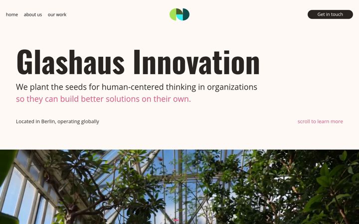 Screenshot of insideglashaus.de