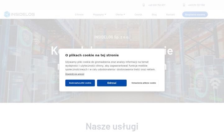 Kuvakaappaus sivustosta insidelog.pl