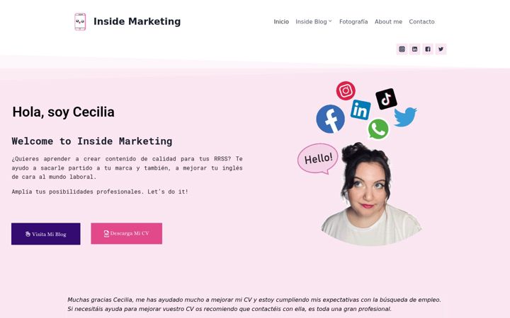 Screenshot of insidemarketing.com.es