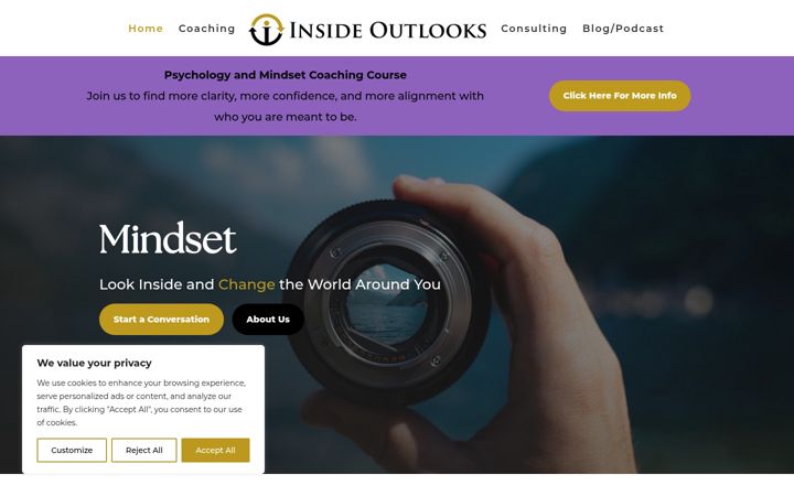 Screenshot of insideoutlooks.com