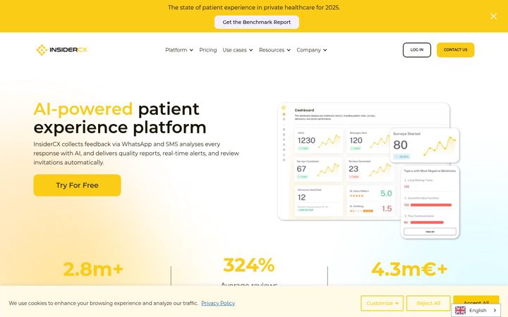 Screenshot of insidercx.com