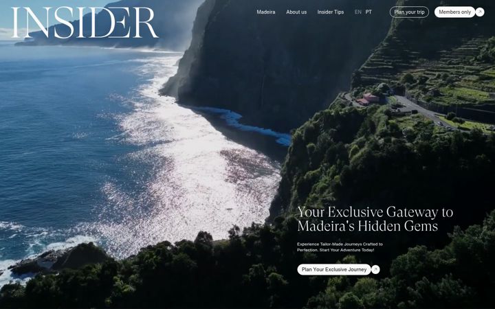 Screenshot of insidermadeira.com