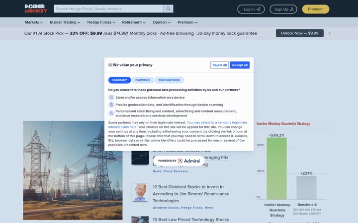 Screenshot του insidermonkey.com